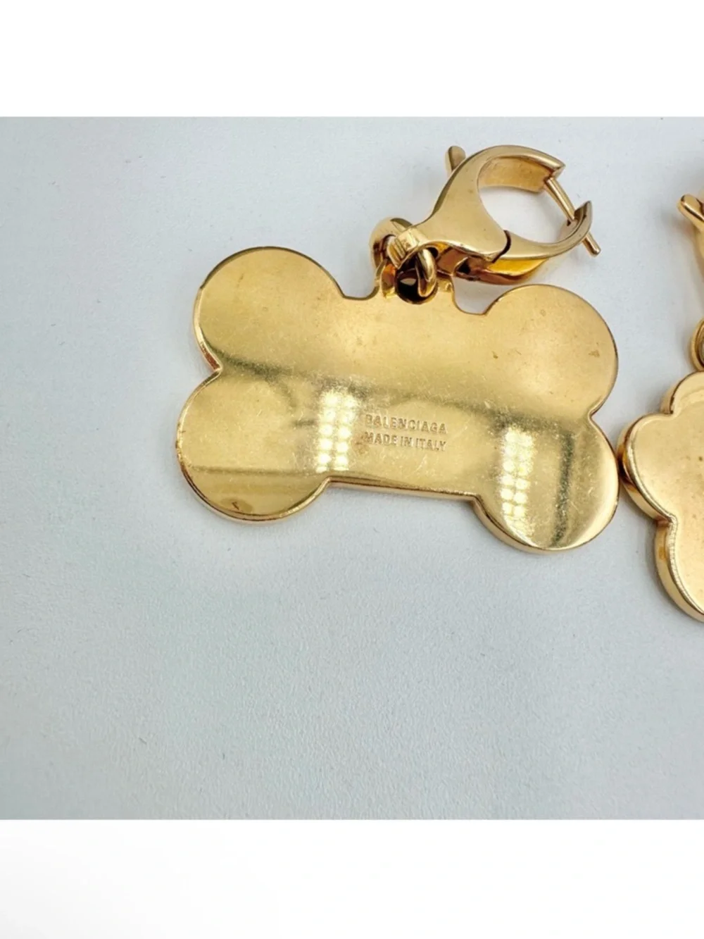 Balenciaga Puppy - Gold Crystal Dog Bone and Paw, New in Box with Dust Bag - Picture 7 of 9